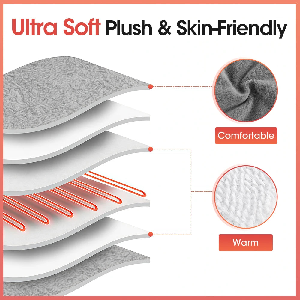 Purilite Select Winter Electric Foot Warmer – USB Powered Plush Heating Mat for Ultimate Comfort