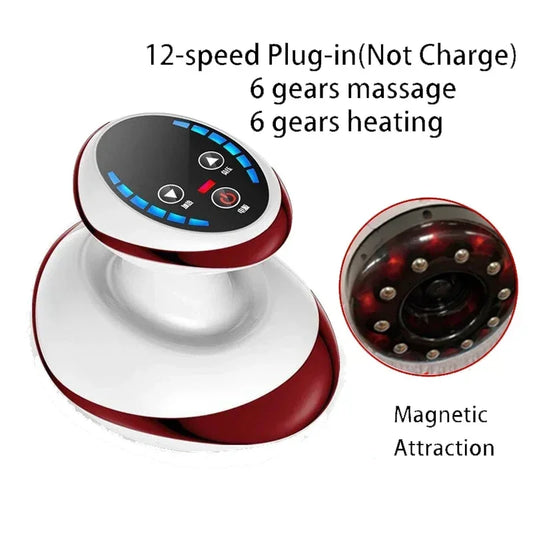 Purilite Select 6/9 Gear Negative Pressure Vacuum Cupping Massager – Electric Guasha Body Slimmer with Heating & Rechargeable Suction Therapy
