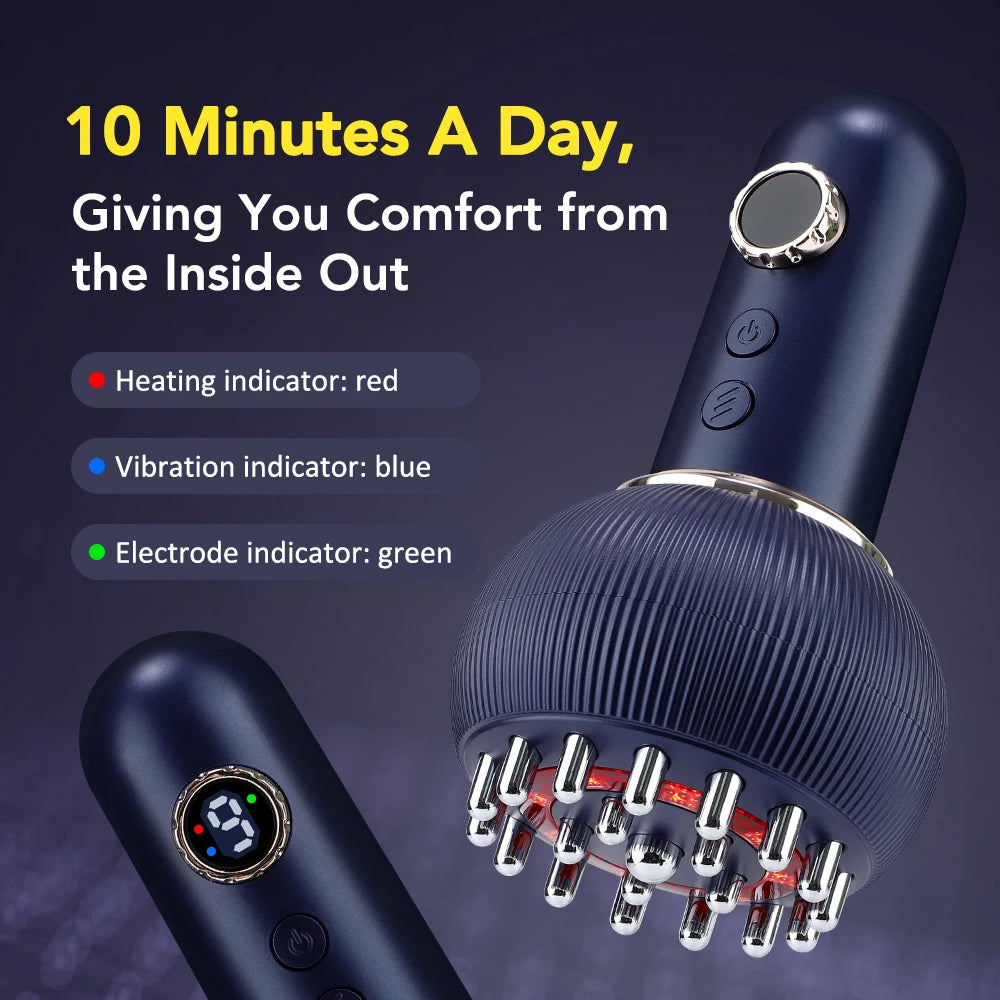 Purilite Select Wireless Gua Sha Massager – Body Shaping, Red Light Therapy & Lymphatic Drainage Brush
