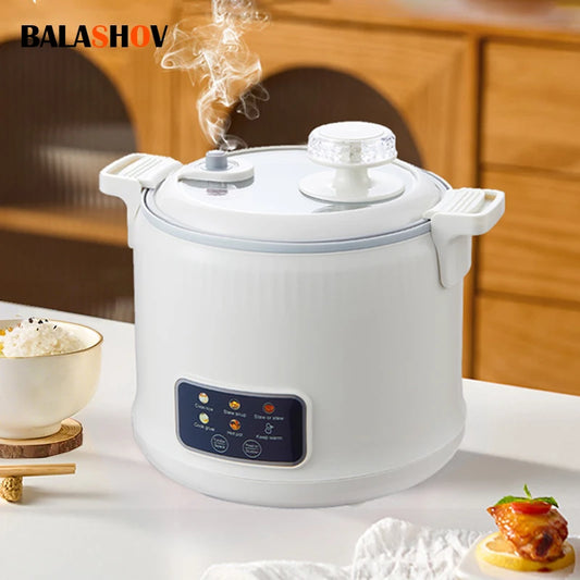 1.8L Micro Pressure Rice Cooker for 1-2 People, Multifunctional Household Hot Pot, Porridge, Soup, Electric Rice Cooker 220V - PuriLite