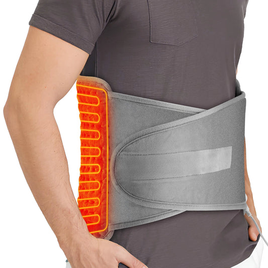 Portable Heating Support Belt Heated Waist Brace With Adjustable Temperature Warm Back Belt Abdomen Warmer Lumbar Support Pad