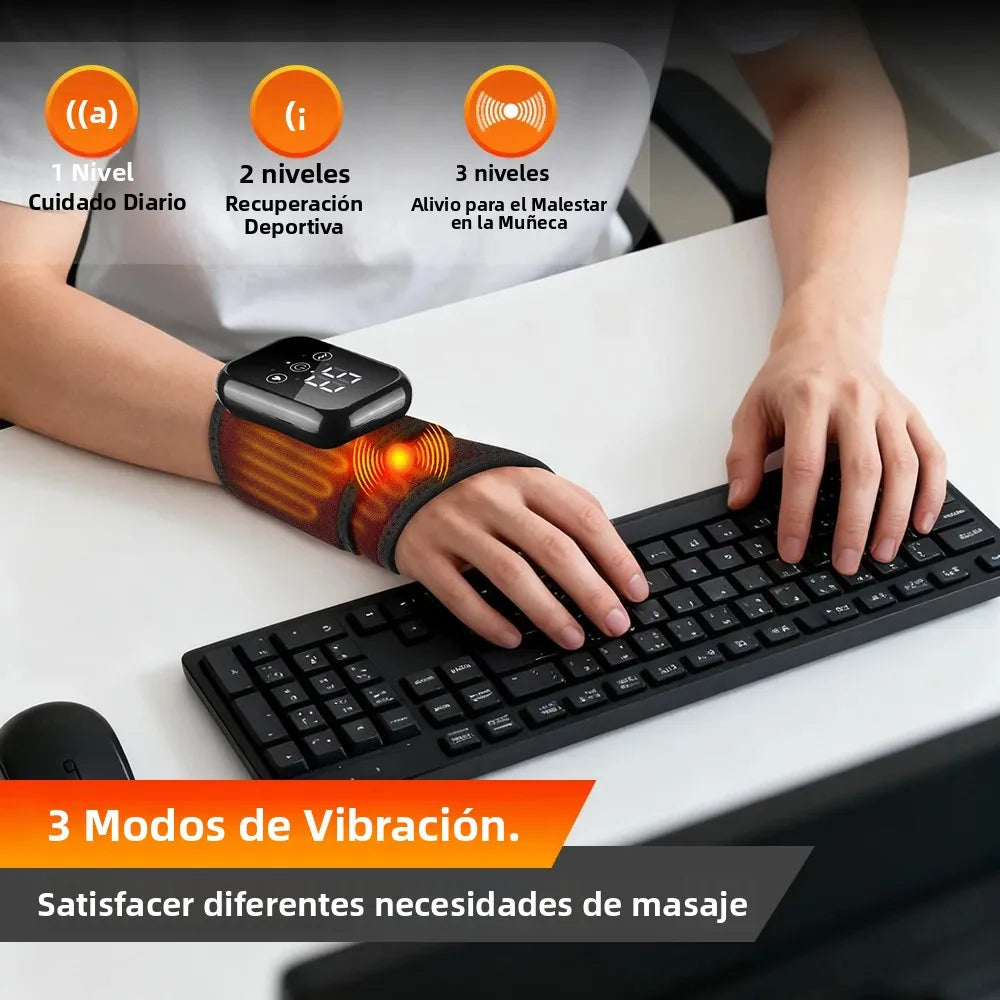 Purilite Select Electric Wrist Brace – Heated & Vibration Therapy with Adjustable Support for Pain Relief
