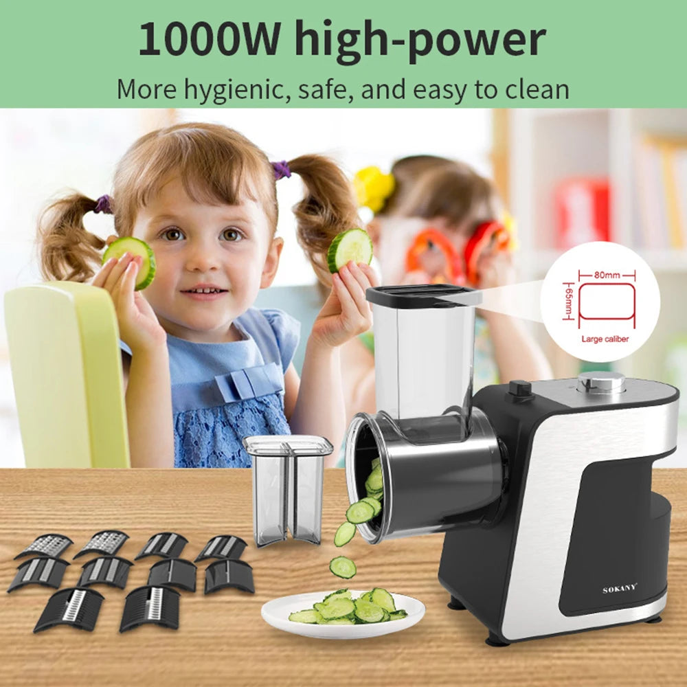 Purilite Select – 5-in-1 Electric Vegetable Cutter & Food Processor