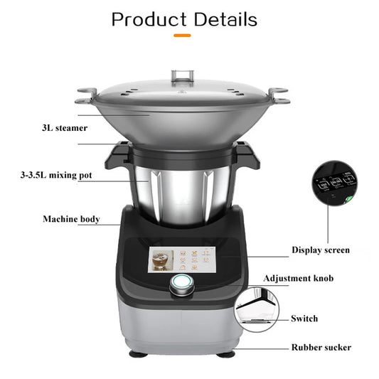 Purilite Select Smart Cooking Machine 110V/220V Multi-Functional Kitchen Robot Electric Food Processor Auto Chef - PuriLite