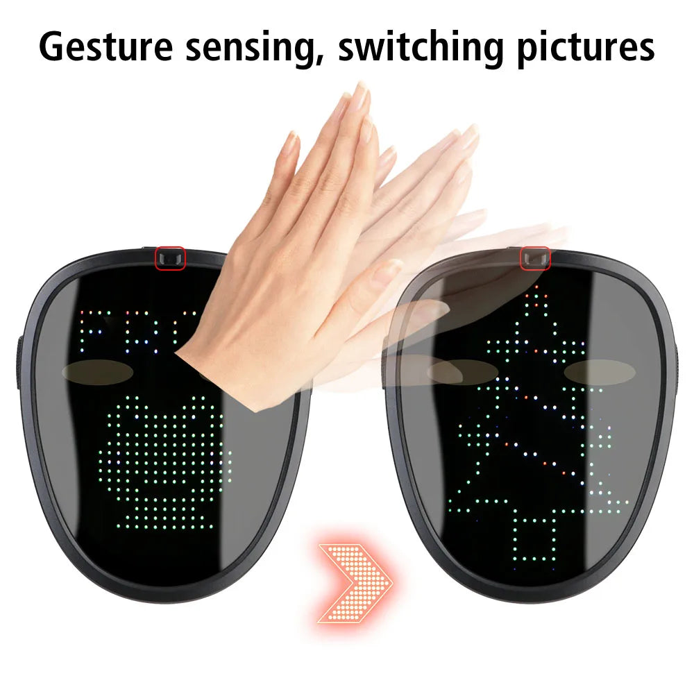 Purilite Select LED Bluetooth Gesture Light-Up Visor Mask