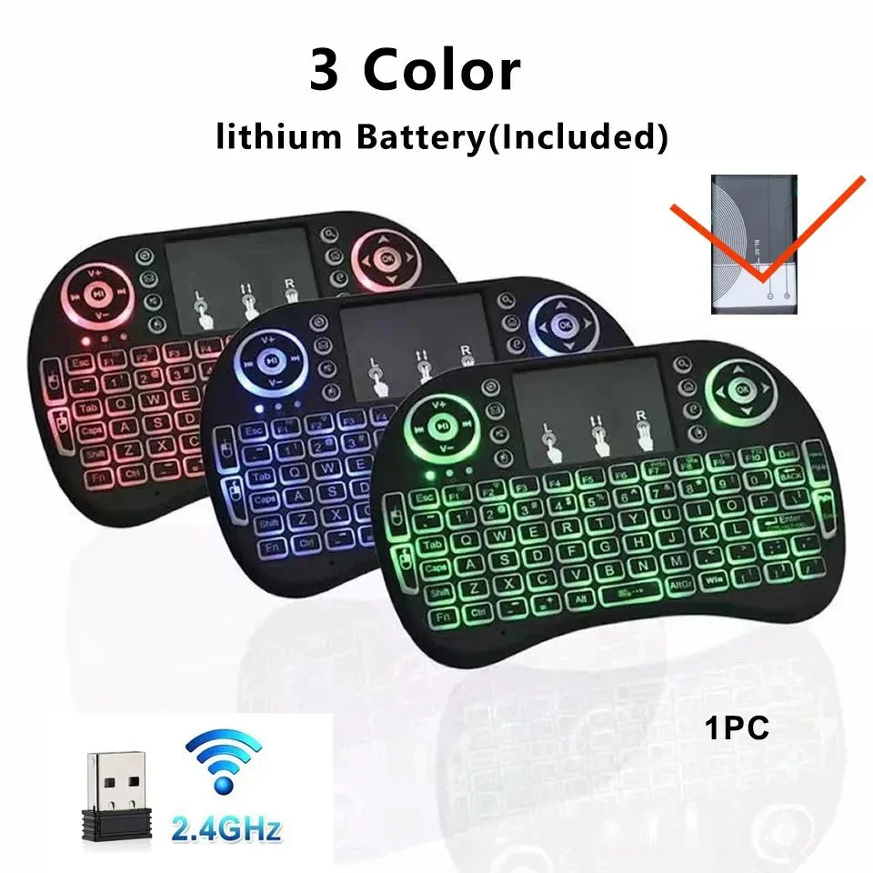 Purilite Select – I8 Mini Wireless Backlit Keyboard with Touchpad Mouse