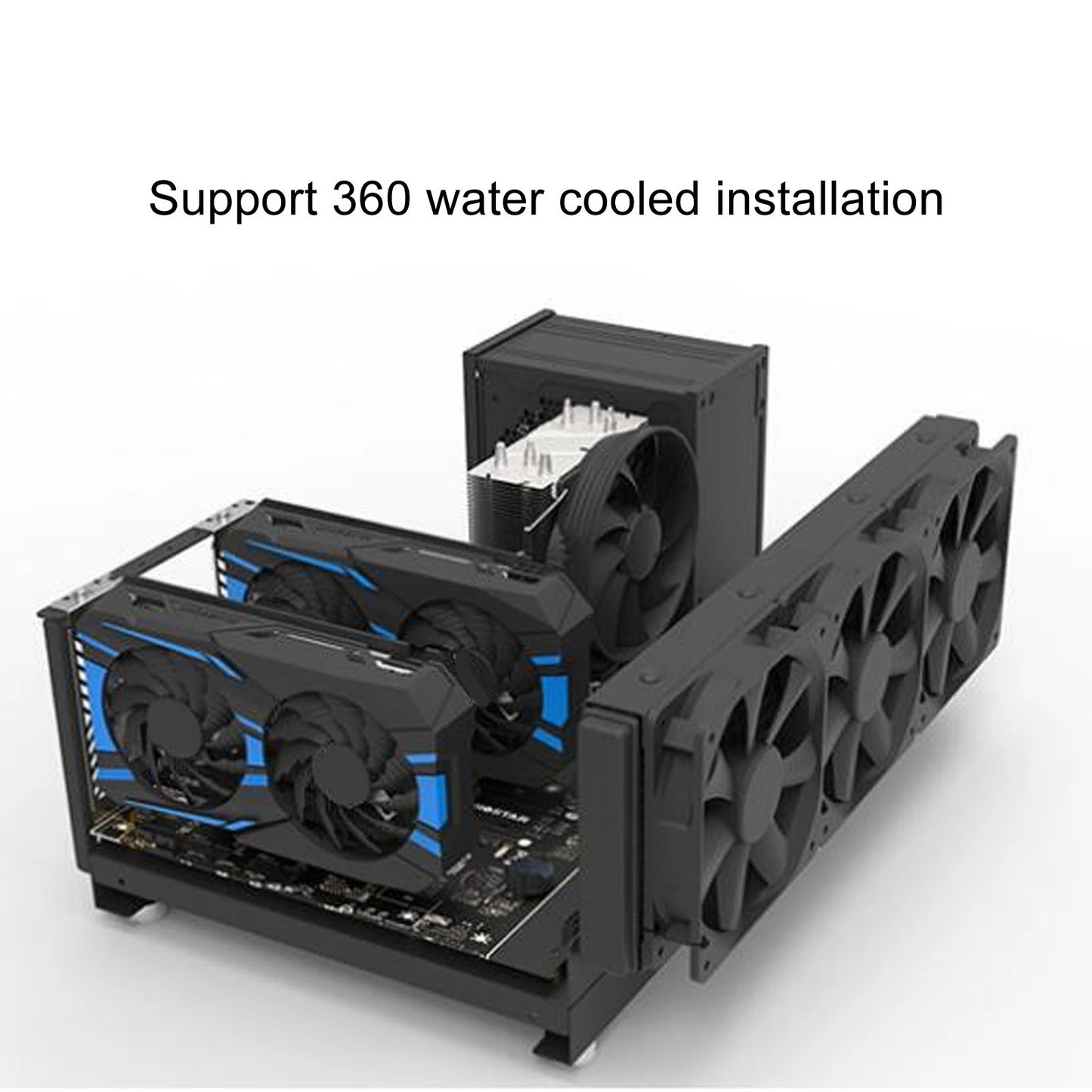 Purilite Select DIY Open Computer Case Bracket (ATX/M-ATX/ITX Compatible)