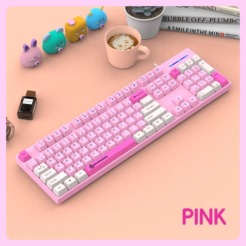 Purilite Select 104-Key Wired Gaming Keyboard – Ergonomic, Splash