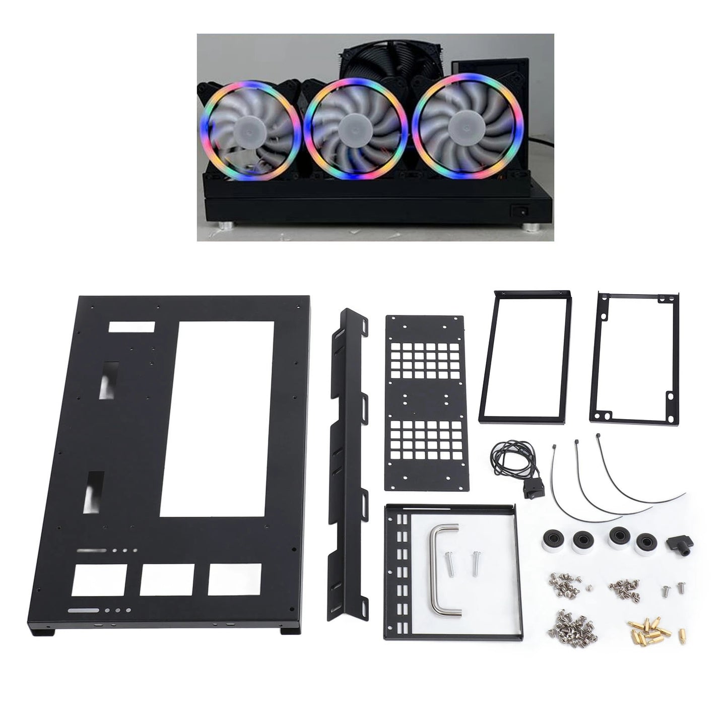 Purilite Select DIY Open Computer Case Bracket (ATX/M-ATX/ITX Compatible)