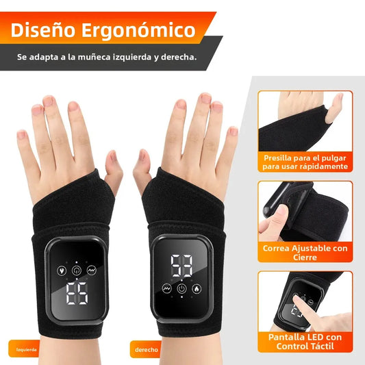 Purilite Select Electric Wrist Brace – Heated & Vibration Therapy with Adjustable Support for Pain Relief