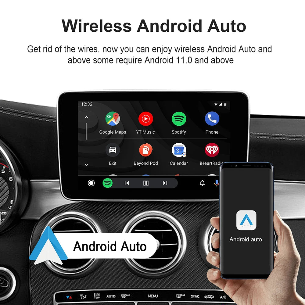 Android 13 TV Box Smart CarPlay Ai Box Wifi Wireless Android Auto Built-in Play Store For YouTube Netflix OEM CarPlay Cars