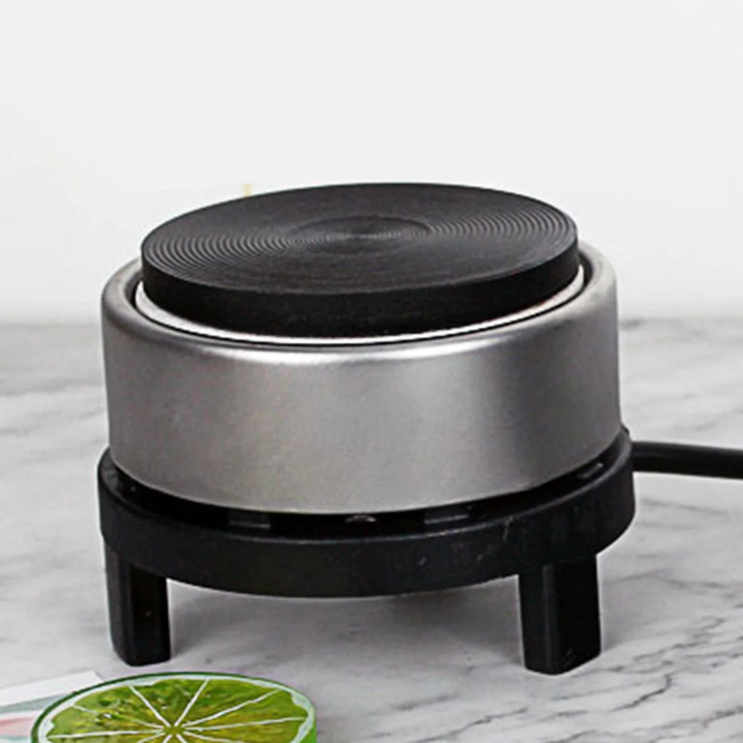 300W Household Electric Stove Cast Iron Burner Mini Warmer For Small Flat Bottom Tea Coffee Pot Heat Resisting Glass Pot