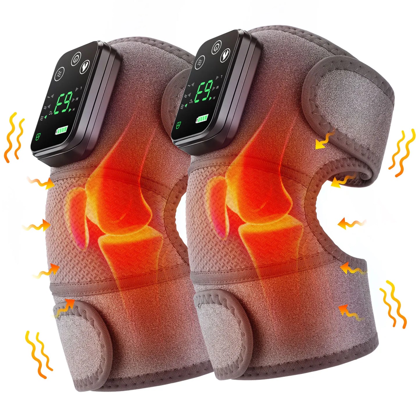 Purilite Select™ Electric Heated Vibration Knee Massage Pad