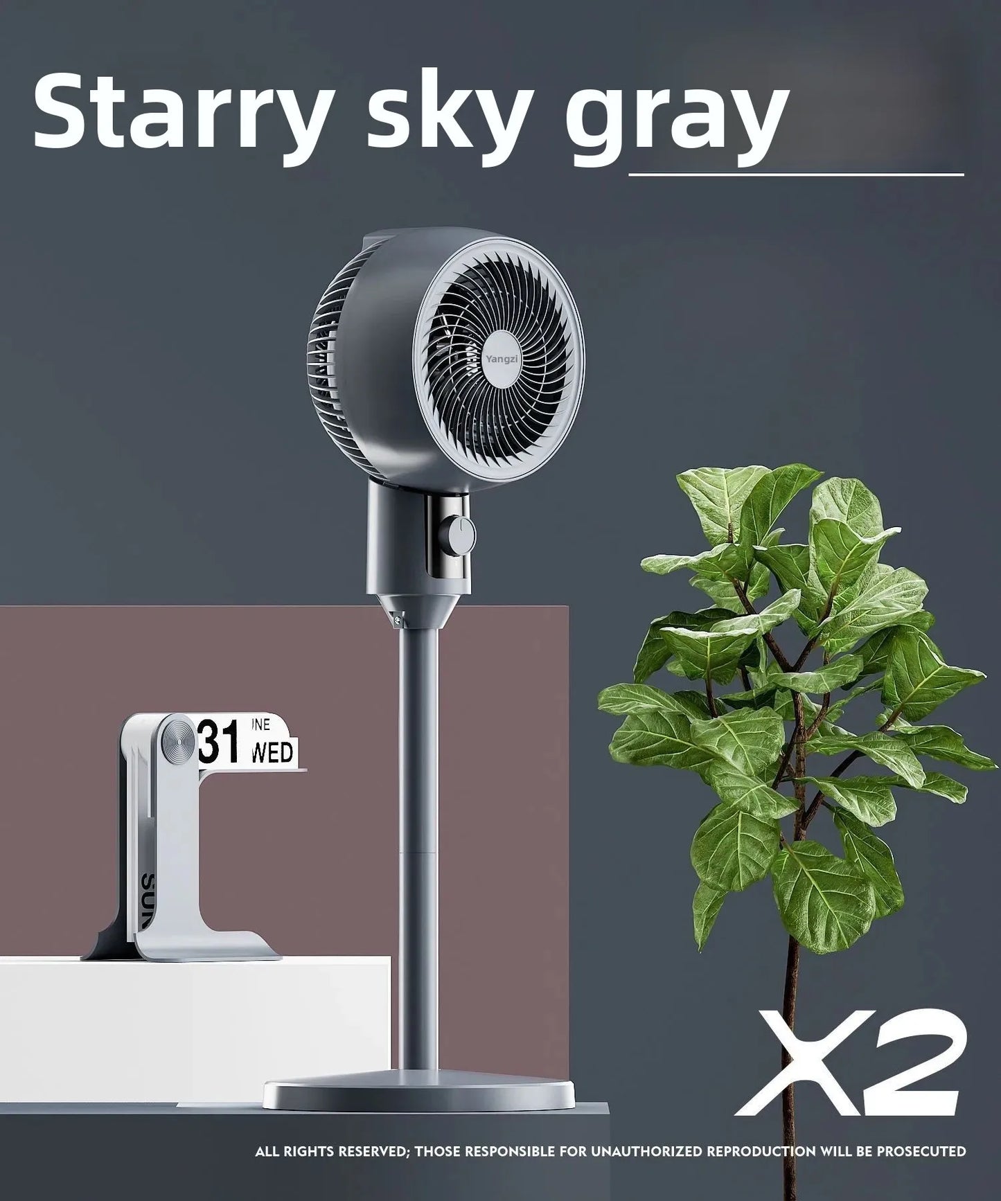 Purilite Select – Sleek & Silent Floor Fan for Home or Office