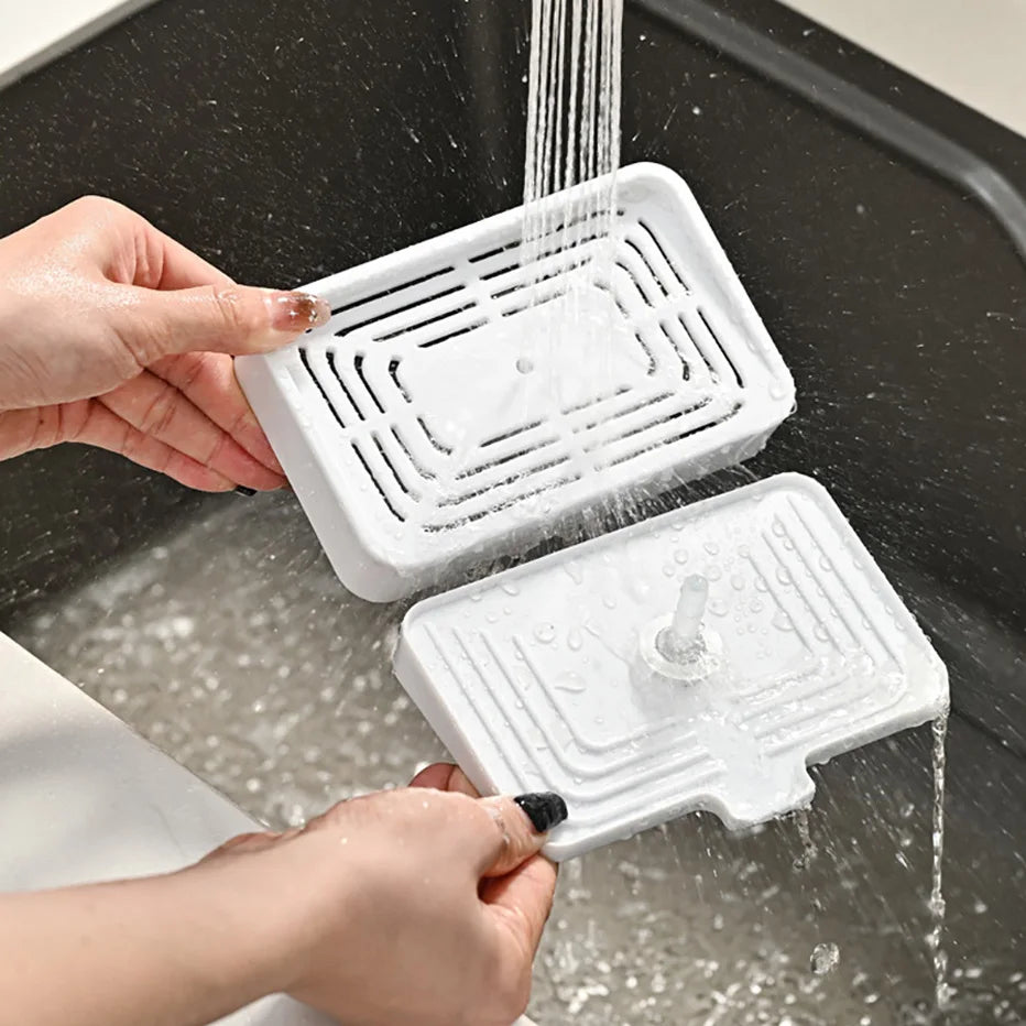 Purilite Select – 2-in-1 Hand Press Soap Dispenser with Sponge Holder