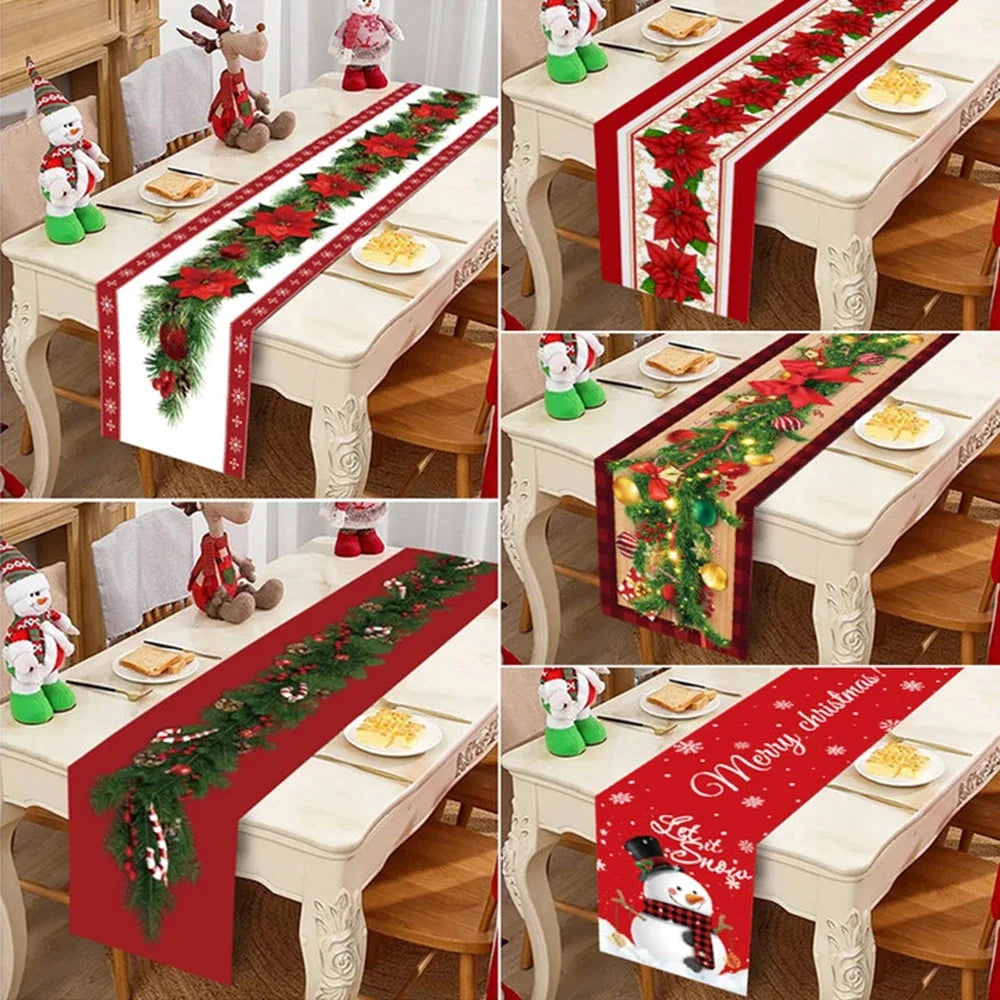 Purilite Select Christmas Table Runner Cloth – Festive Merry Christmas Table Décor for Home 2024 | Elegant Tablecloth for Xmas, Navidad, and New Year 2025