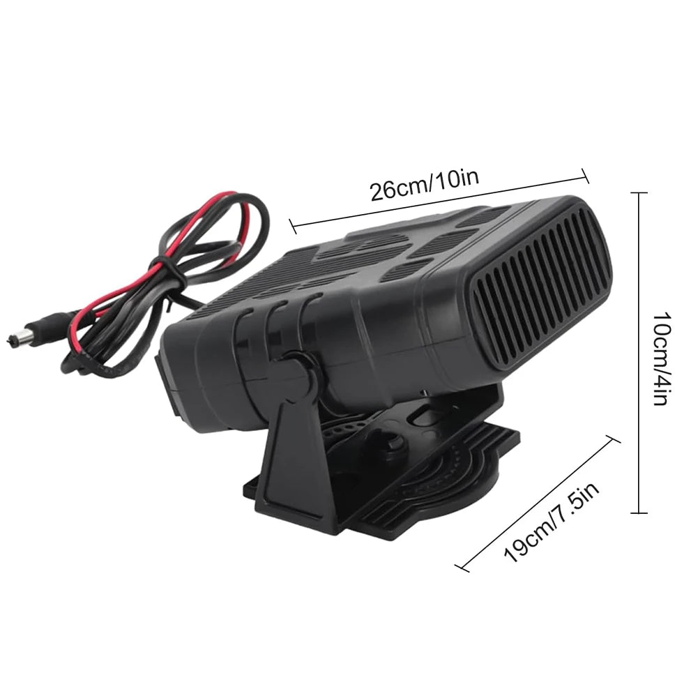 Purilite Select 30W DC 12V Solar-Powered Windshield Defogger & Car Heater – Portable Winter Defroster with Battery Storage Option