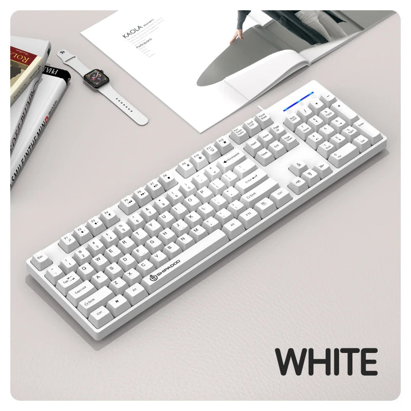 Purilite Select 104-Key Wired Gaming Keyboard – Ergonomic, Splash