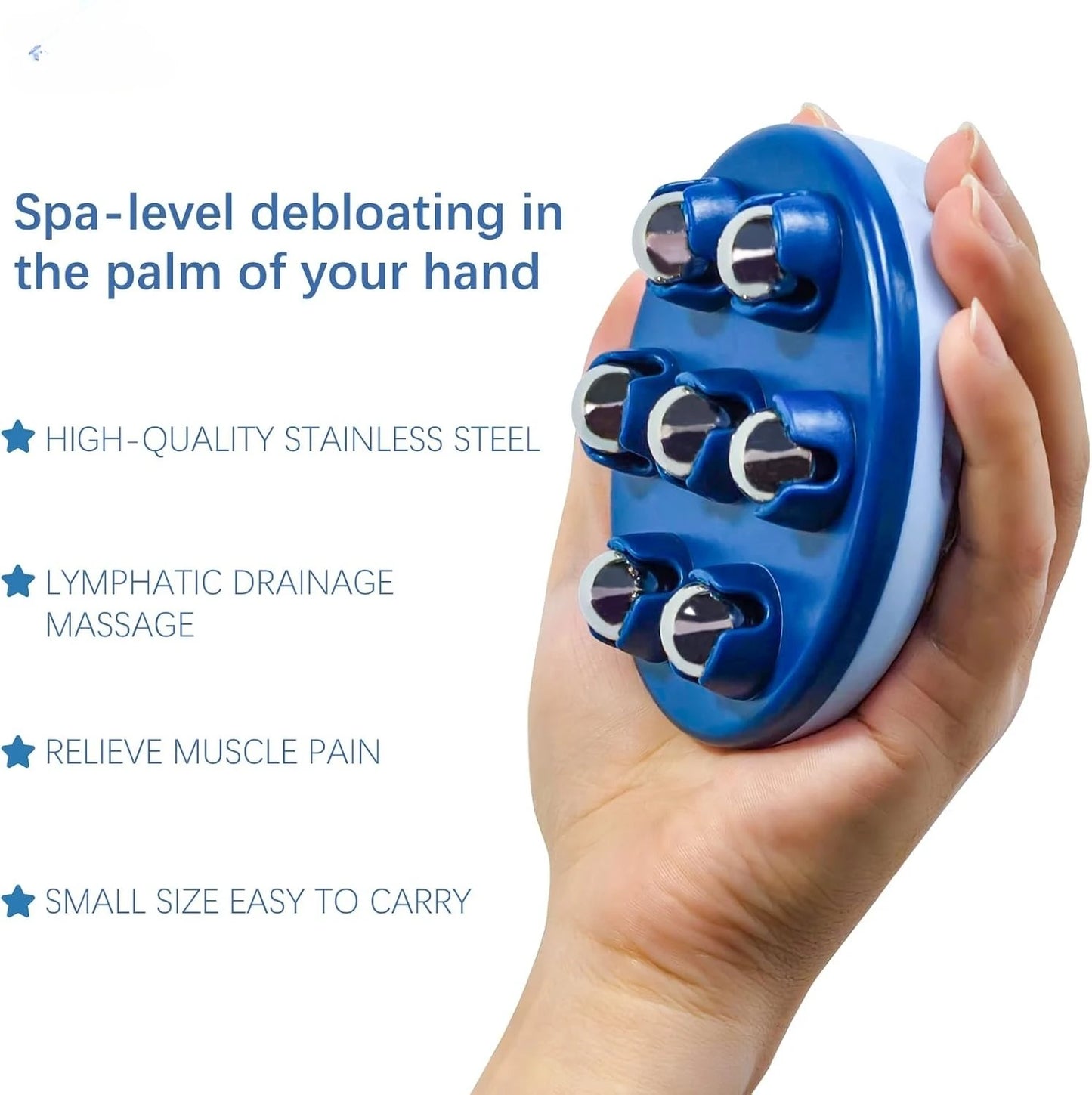 Massage Roller for Cellulite Remover Body Sculpting - Handheld Cellulite Massage Tool for Body Bloat Blood Circulation
