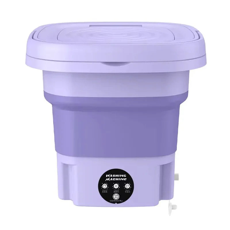 Purilite Select 8L Portable Foldable Mini Washing Machine with Spin Dryer