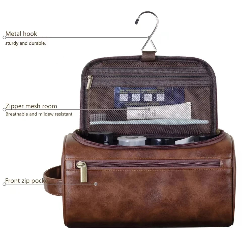 Purilite Select Leather Toiletry Bag