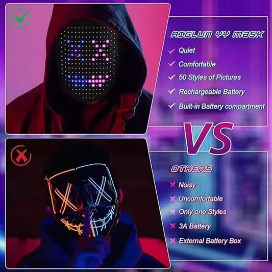 Purilite Select LED Gesture Sensing Face Transforming Mask - PuriLite