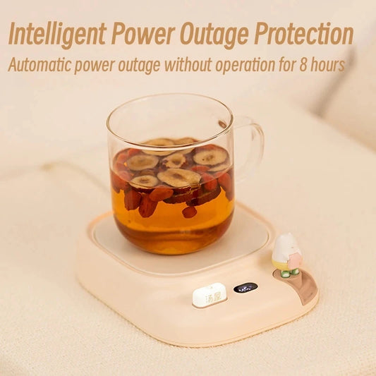 25W Coffee Mug Warmer Cup Heater Electric Hot Plate 4 Temperature Settings Warmer Cup Coaster for Tea Milk Water Heating Pad - PuriLite