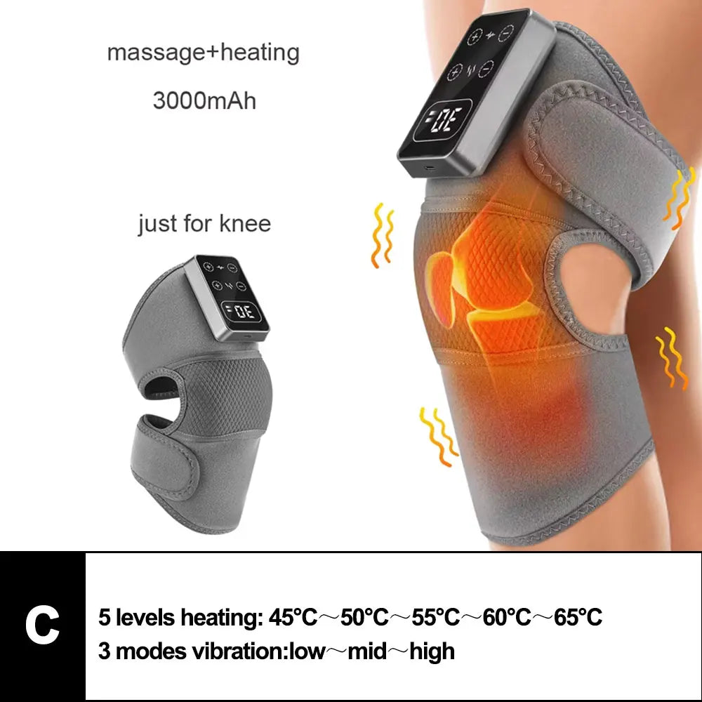 Purilite Select™ Electric Heated Vibration Knee Massage Pad