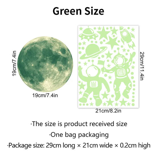 Purilite Select Luminous Moon & Stars Wall Stickers
