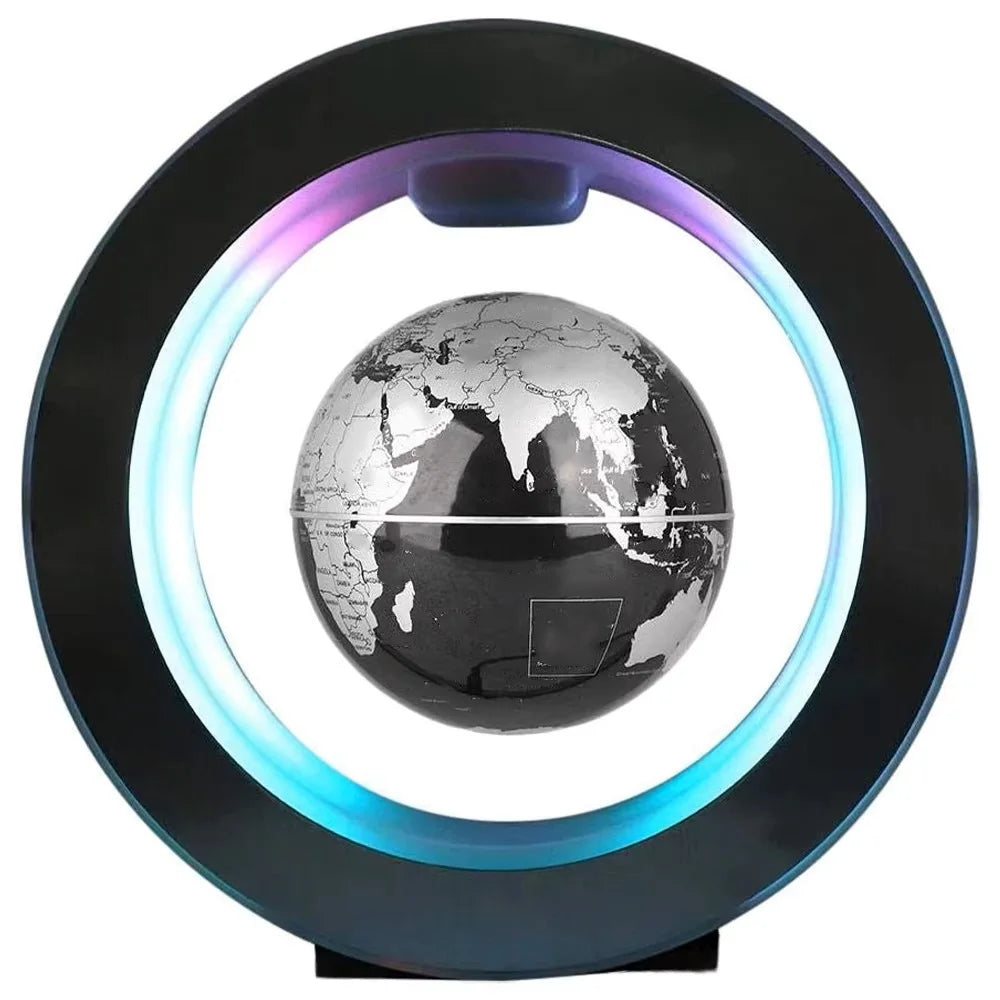 Purilite Select Floating Globe LED Lamp – Magnetic Suspension Rotating Levitating Globe Lamp – Multicolor Anti-Gravity Rotating World Map – Floating Globe with LED Light - PuriLite
