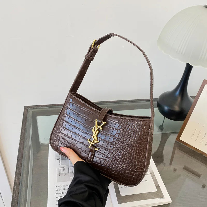 Purilite Select Fashion Stone Pattern PU Handbag