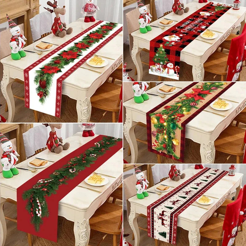 Purilite Select Christmas Table Runner Cloth – Festive Merry Christmas Table Décor for Home 2024 | Elegant Tablecloth for Xmas, Navidad, and New Year 2025