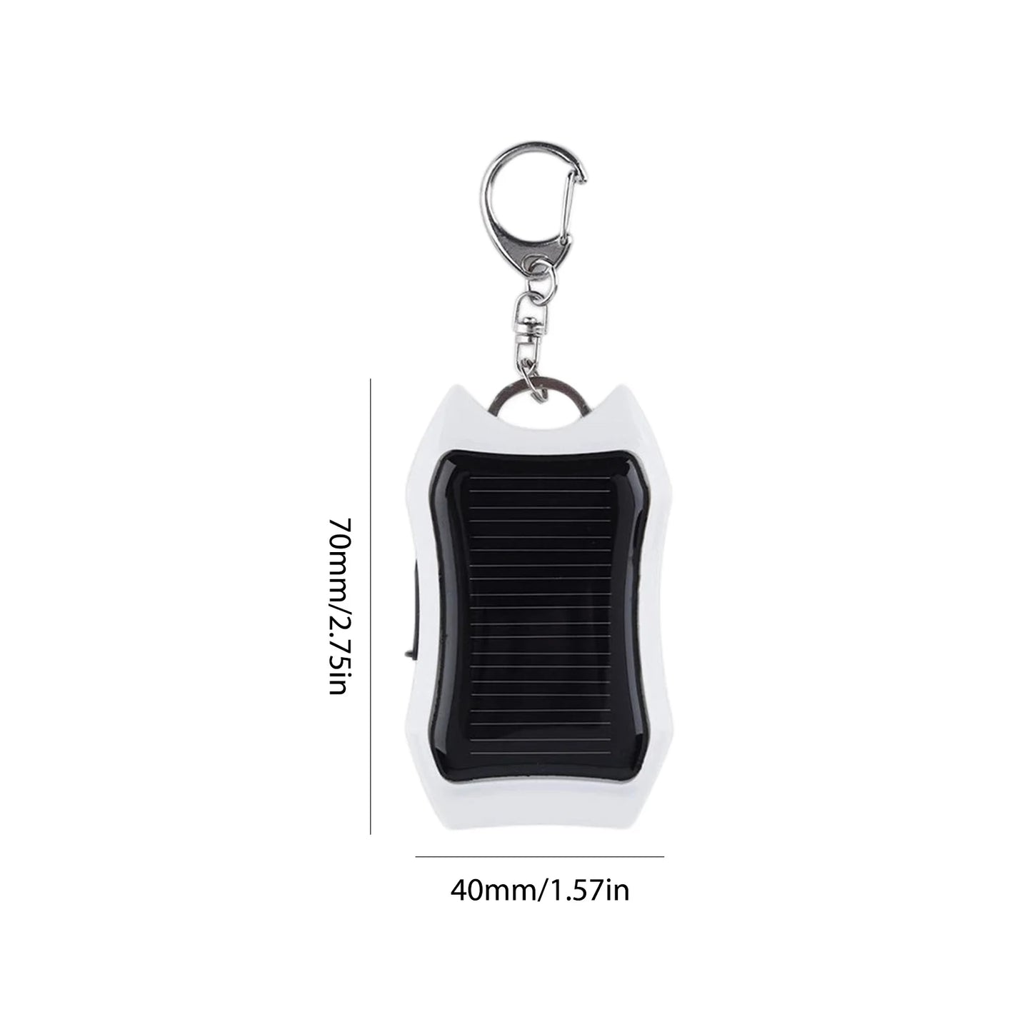 Keychain Cell Phone Backup Power Bank Universal Solar 950mAH Pocket Chargers with 3 LED Light Charging Equipment for Most Device