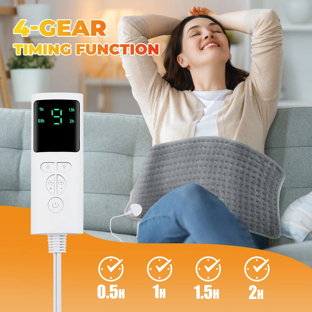Purilite Select Electric Heating Pad – Luxury Heat Therapy with Remote Control for Hands, Feet, and Full Body Comfort