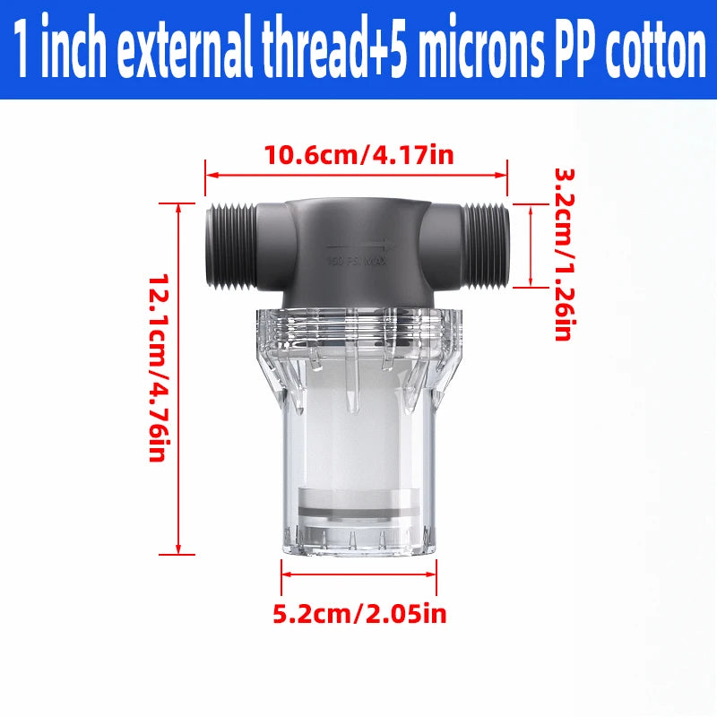 Purilite Select™ Universal PP Cotton Shower Filter – Cleaner Water for Better Skin & Hair