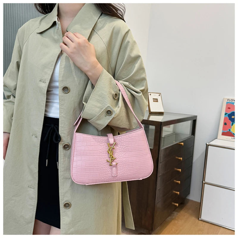 Purilite Select Fashion Stone Pattern PU Handbag
