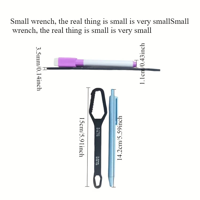 1 PC Universal Double Ended ประแจ,Self-กระชับ 3-17 มม.สกรูซ่อมประแจ, double-Headed RATCHET Spanner,ปรับ