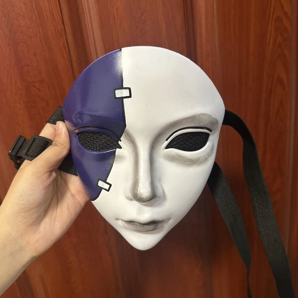 Purilite Select Sally Face Cosplay Full-Face Mask – Unisex Terror Mask for Carnival, Halloween, and Roleplay Events