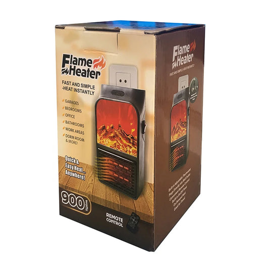 Flame Fireplace Heater Room Portable Electric Heater Plug in Wall Stove Mini Household Radiator Remote Warmer Machine For Winter