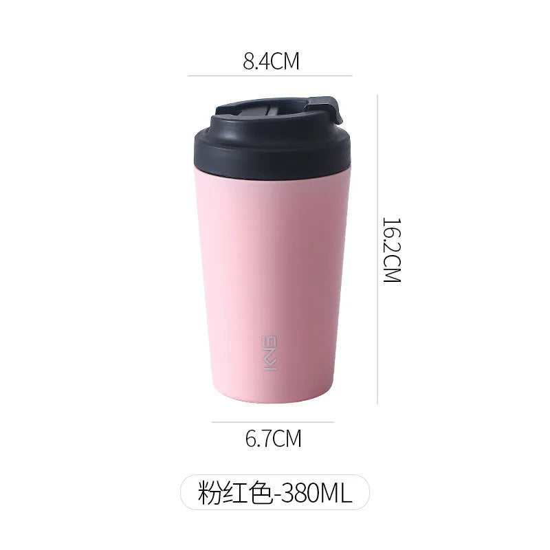 Purilite Select – 380ML Ceramic Coffee Mug with Lid (Modern Minimalist Style)