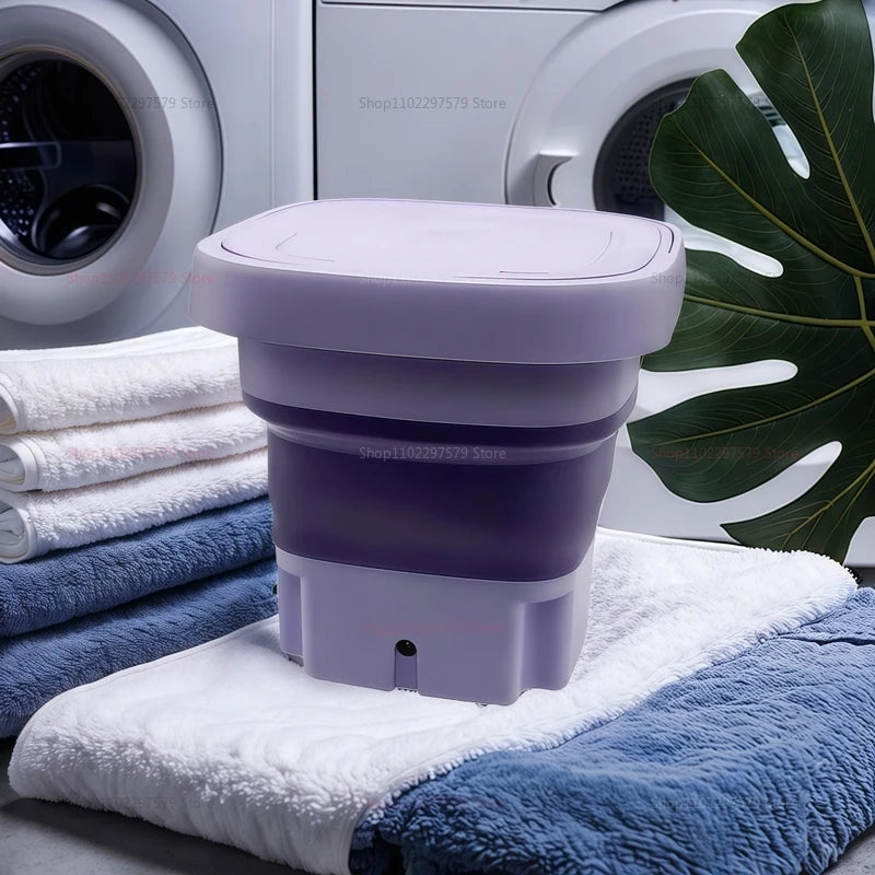 Purilite Select 8L Portable Foldable Mini Washing Machine with Spin Dryer