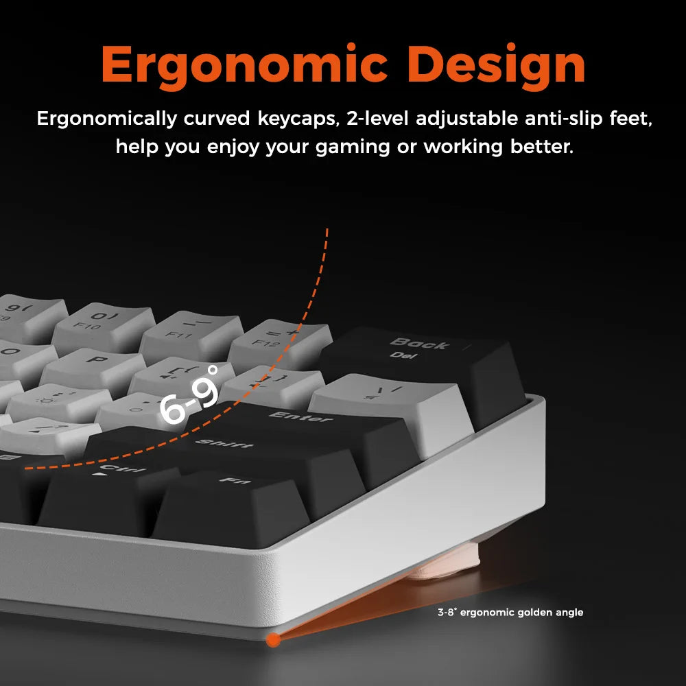 Purilite Select EK861S 61-Key RGB Wired Mechanical Keyboard