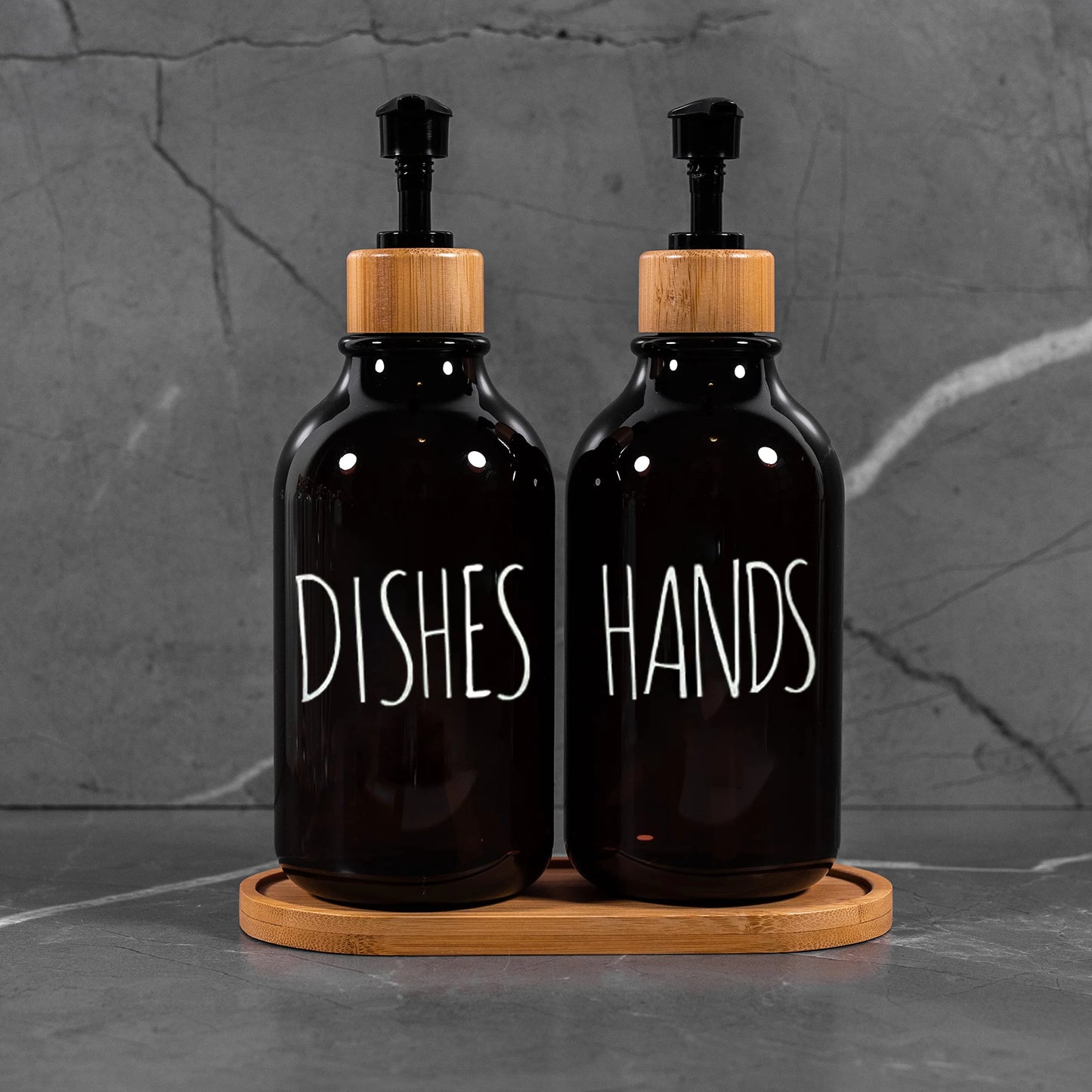 Purilite Select – 500ml Amber Plastic Soap Dispenser with Pump