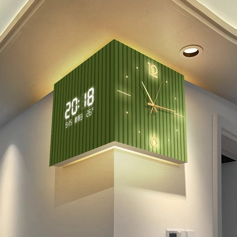 🕒 Purilite Select™ Modern Dual-Sided Corner Clock