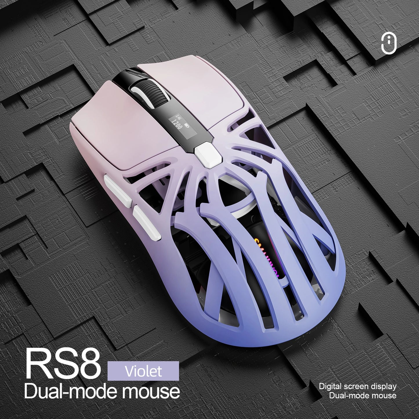 Purilite Select RS8 Tri-Mode Wireless Gaming Mouse