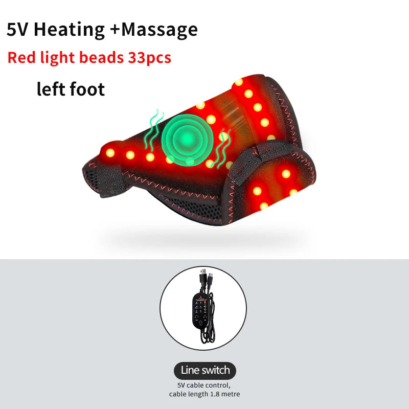 Purilite Select FlexHeat™ Electric Ankle Massager – 3-Level Heating & Vibration Therapy for Pain Relief and Joint Recovery
