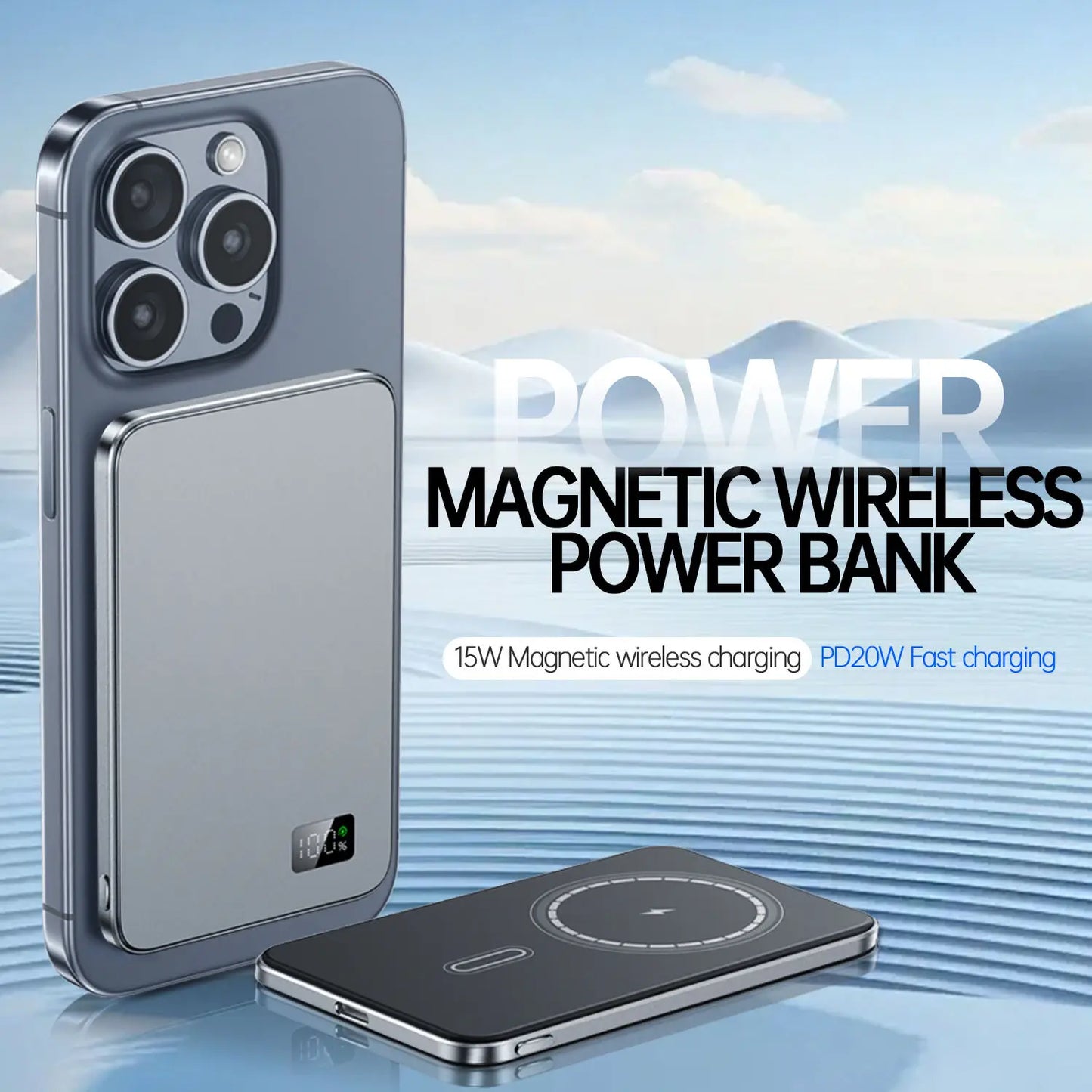 Purilite Select Ultra Thin Magnetic Wireless Power Bank