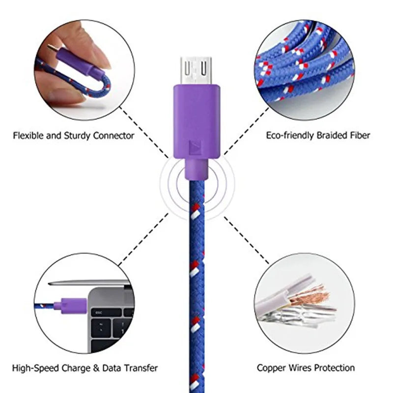 Purilite Select – Nylon Braided Micro USB Cable