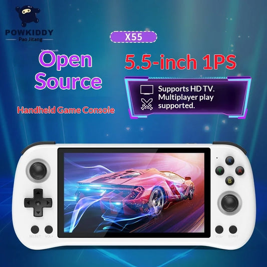 Purilite Select X55 Handheld Retro Gaming Console | 5.5" HD IPS Portable Game Player with Wi-Fi & Multi-Emulator Support