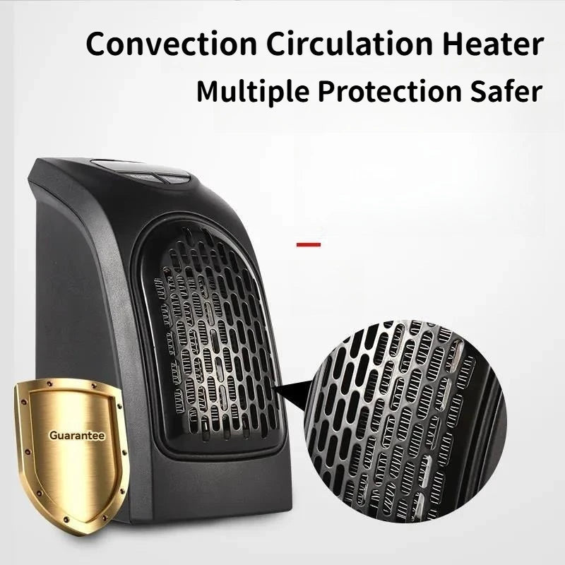 Purilite Select Portable Electric Heater – Compact Plug-In Wall Heater with Remote Control for Home & Office